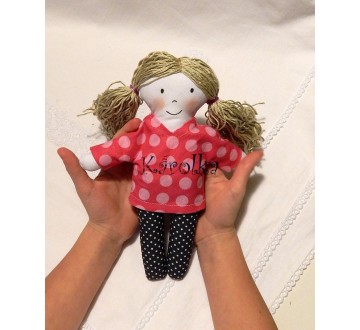 Textilná bábika Olívia